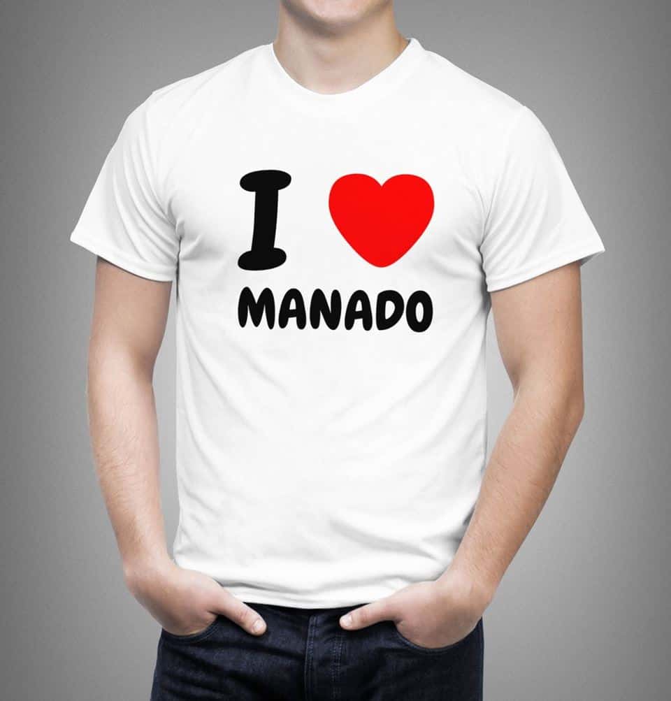 Kaos I Love Manado