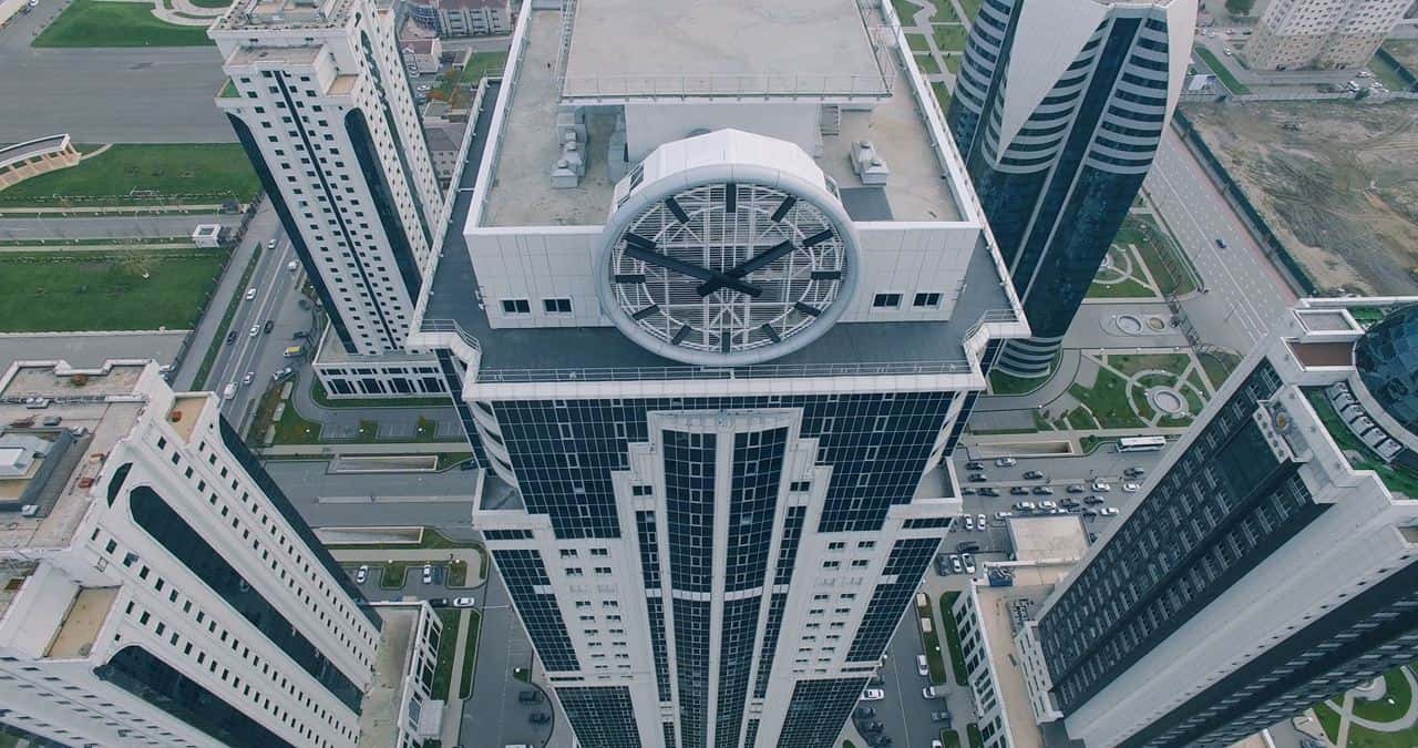 Grozny-City Towers Façade Clocks