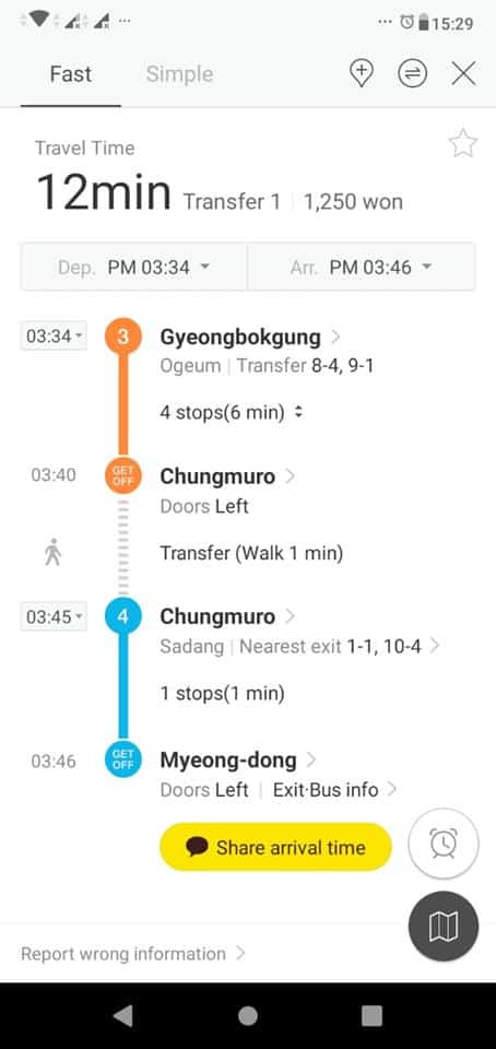 Aplikasi Subway Korea
