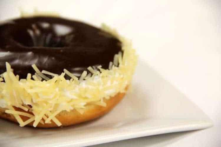 Black Cheese Topping Donut
