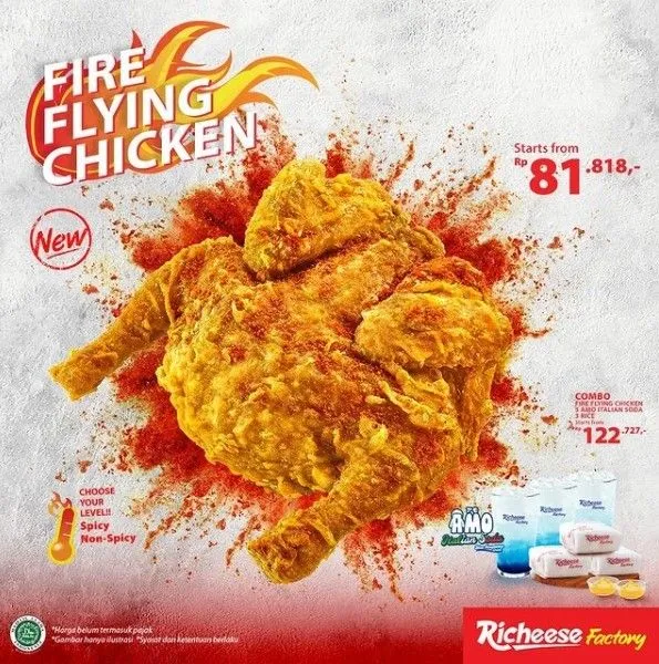 fire flying chicken_