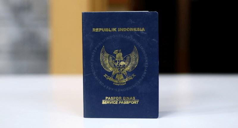 Paspor Dinas Berwarna Biru