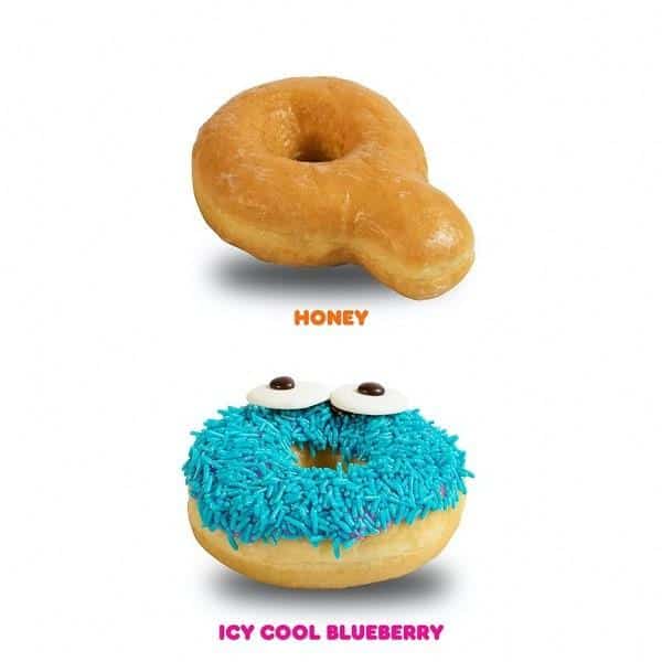 Donat Blueberry Ice Cool