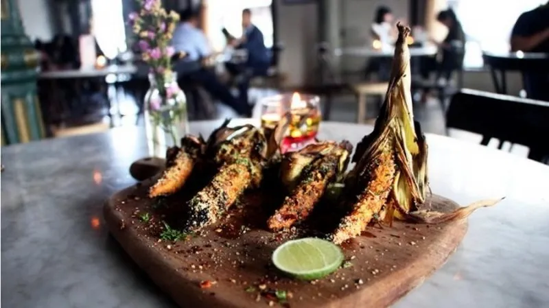 Grilled Cuban Baby Corn