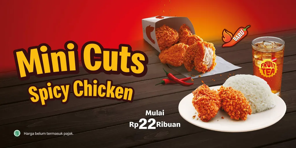 mini cuts spicy chicken menu mcd paling enak