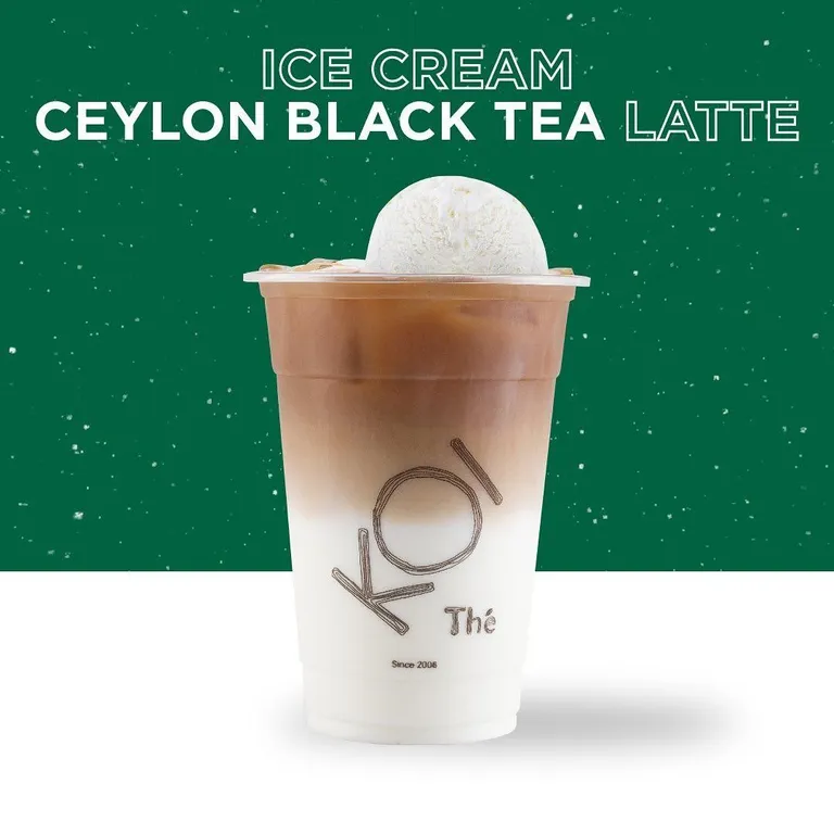 Ice Cream Ceylon Black Tea Latte